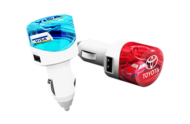 Aqua USB Car Charger
